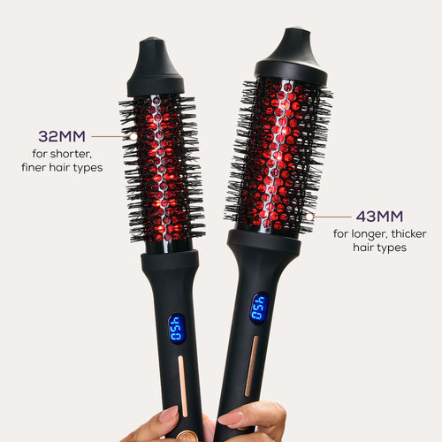 IR INFRARED Thermal Styling Brush 32MM Styling Bundle