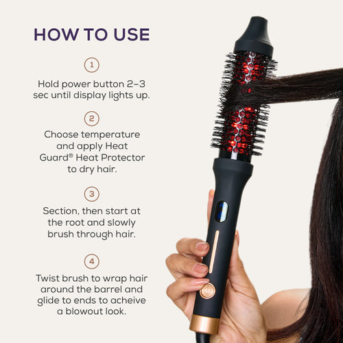 IR INFRARED Thermal Styling Brush 32MM Styling Bundle