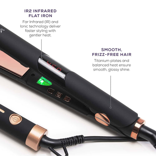 IR Infrared Bundle - IR Thermal Brush & IR Flat iron 1"