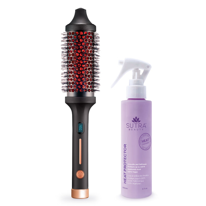 IR INFRARED Thermal Styling Brush 43MM Styling Bundle