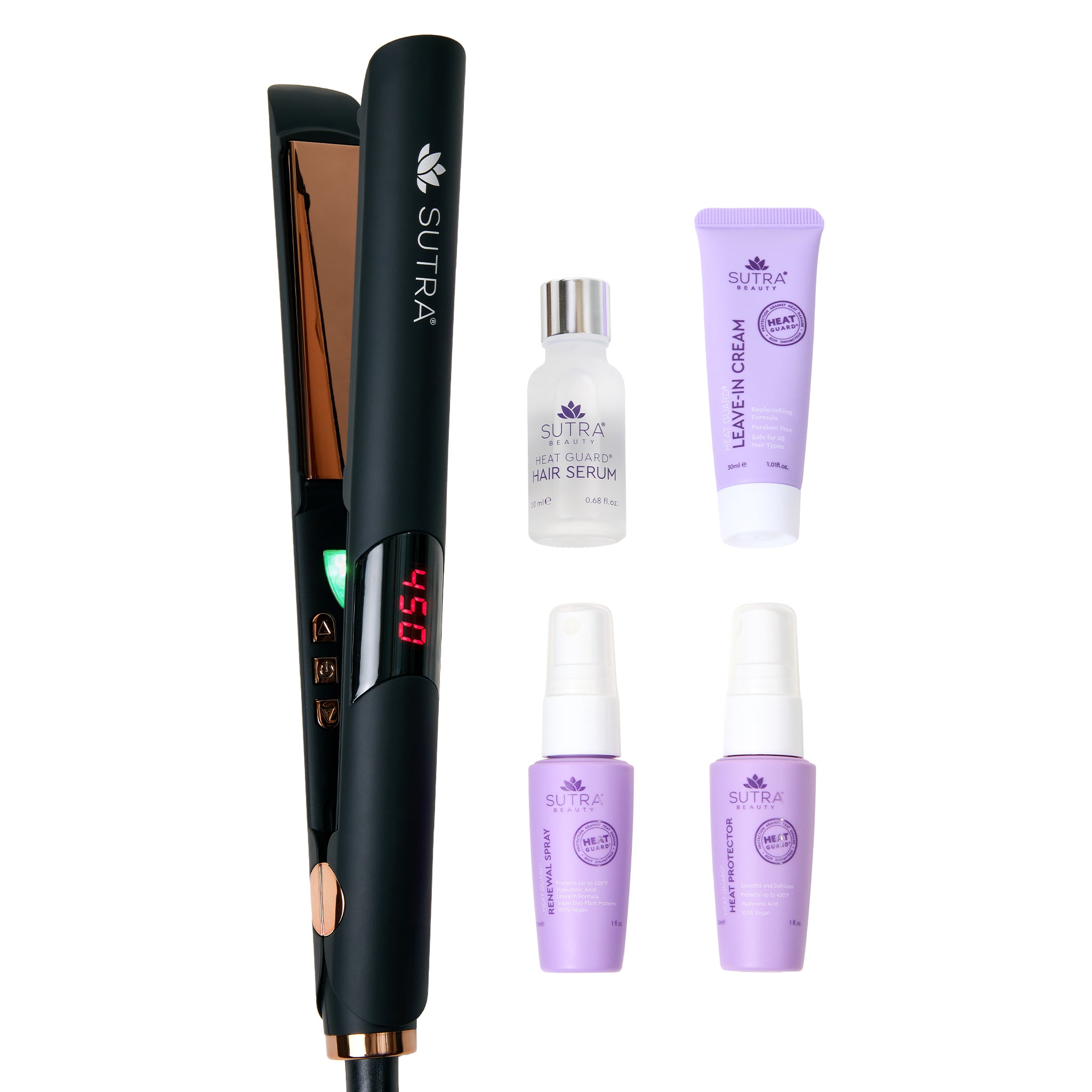 5-Pc Vanity Box - IR Flat Iron & Heat Guard Set