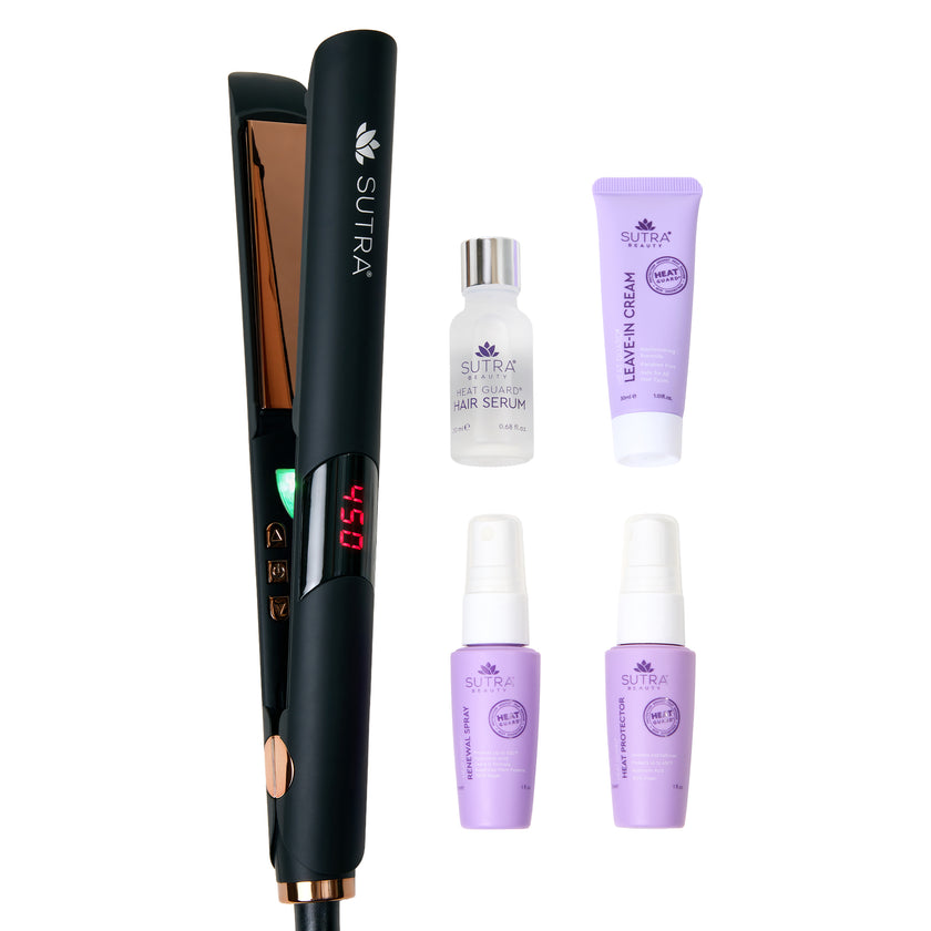 5-Pc Vanity Box - IR Flat Iron & Heat Guard Set