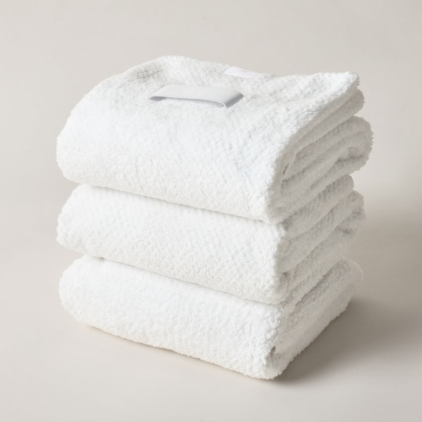 Fast Dry Microfiber Hair Towel (White)