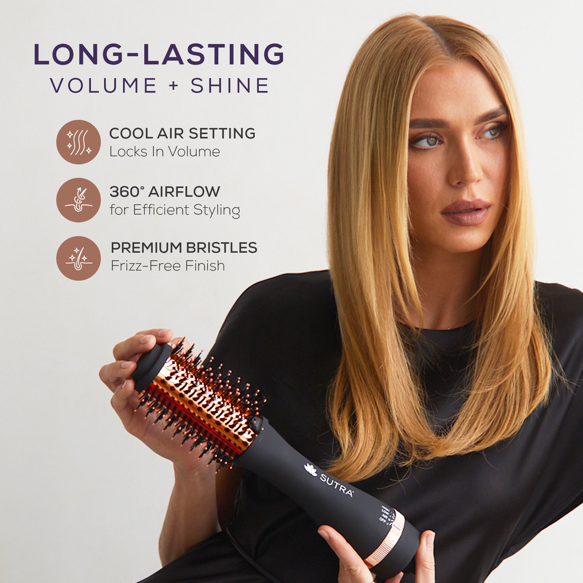 Dryer Brush Blow Dry Hair For Volume IR INFRARED 2