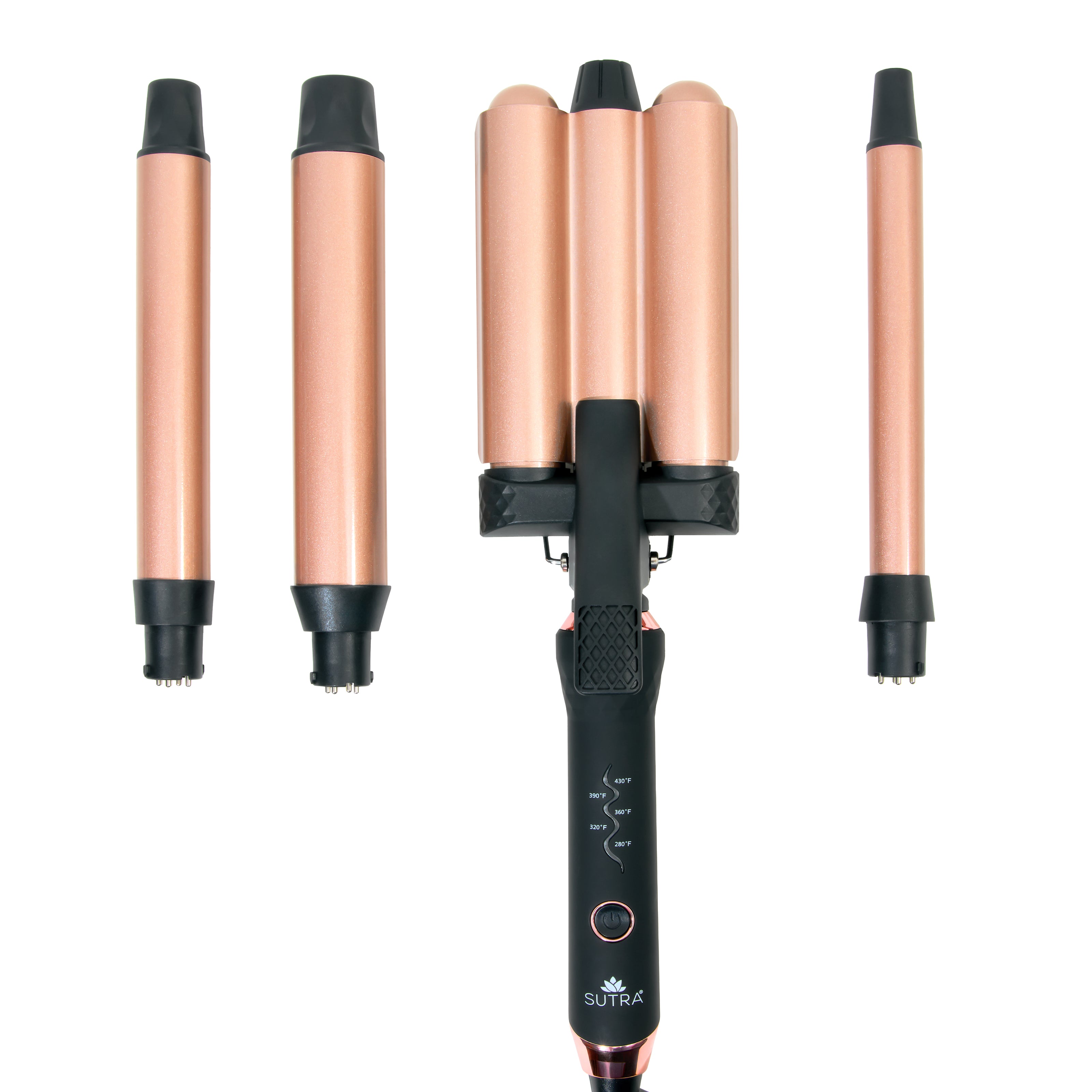 4-in-1 Interchangeable Clipless Curler Set