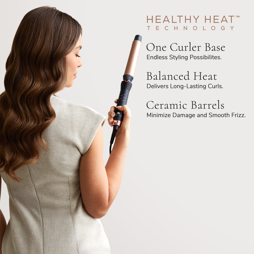 4-in-1 Interchangeable Clipless Curler Set