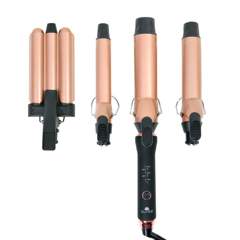4-in-1 Interchangeable Spring Curler Set