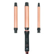 Interchangeable Clipless Curler Set (3 Sizes) with Base