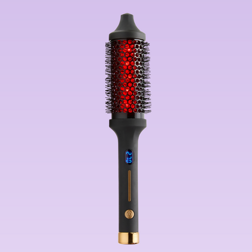 infrared-thermal-brush-rose-gold-accents-black-tool-infrared-light-purple-background